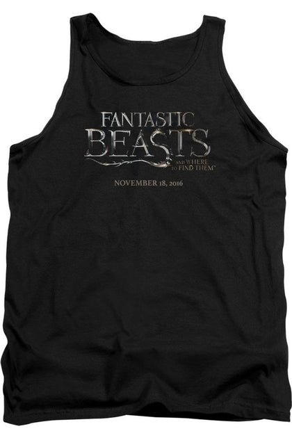 Gildan Fantastic Beasts Logo Tank Top Black Medium 2