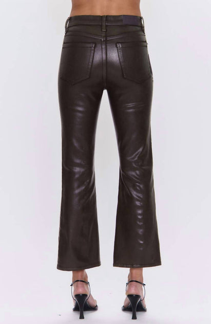 PISTOLA High Rise Coated Boot Jean Black 26 3