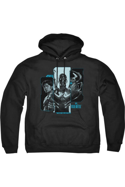 Sweat à capuche adulte Gildan Blue Beetle Host Reyes Gris XXXLarge 2