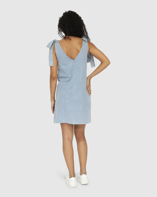 Belle & Bloom Burning Love Tie Shoulder Mini Dress Multi Large 4