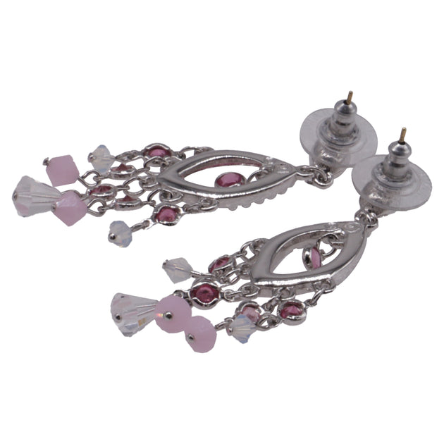 Swarovski Chandelier Earrings Pink One Size 4