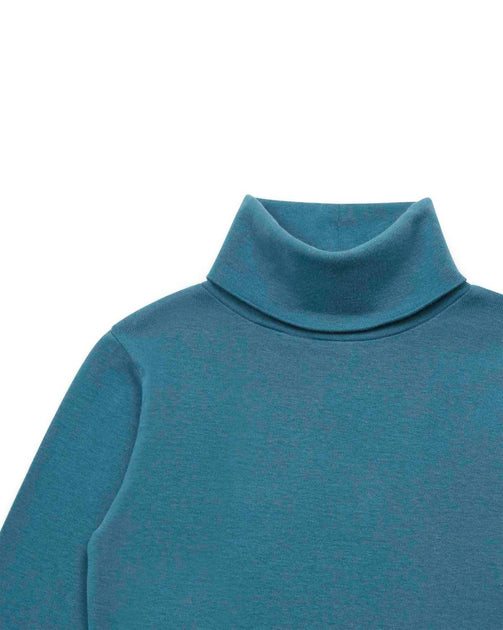 Bonton Kid's Turtleneck Sweatshirt Blue US 8 4