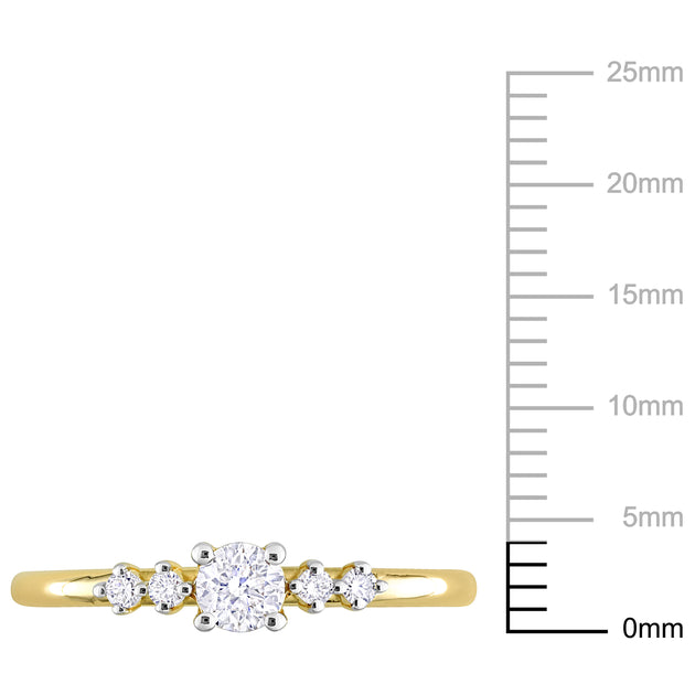 Mimi & Max Diamond Ring 14k Yellow Gold US 9 4