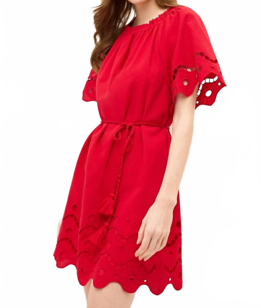 Marie Oliver Tegan Dress Red Small 3