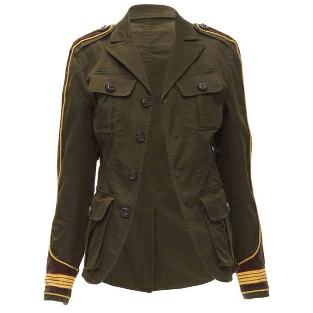 Dsquared2 Corduroy Utility Jacket Green EU 34 4