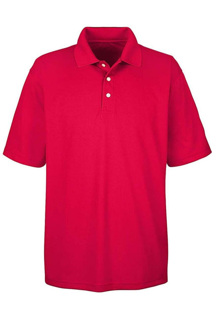 UltraClub Cool & Dry Performance Polo Pink Large 2