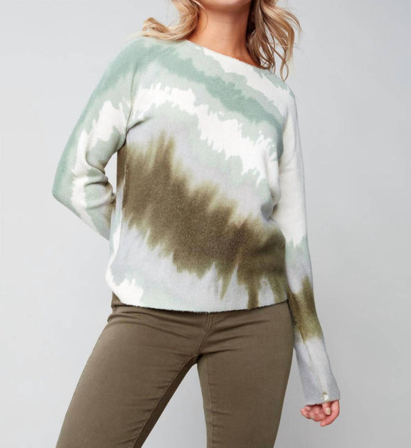 Pull réversible imprimé vert Medium Charlie B 2