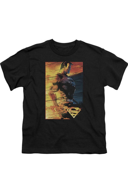 Gildan Superman Short Sleeve T-Shirt Black Medium 2