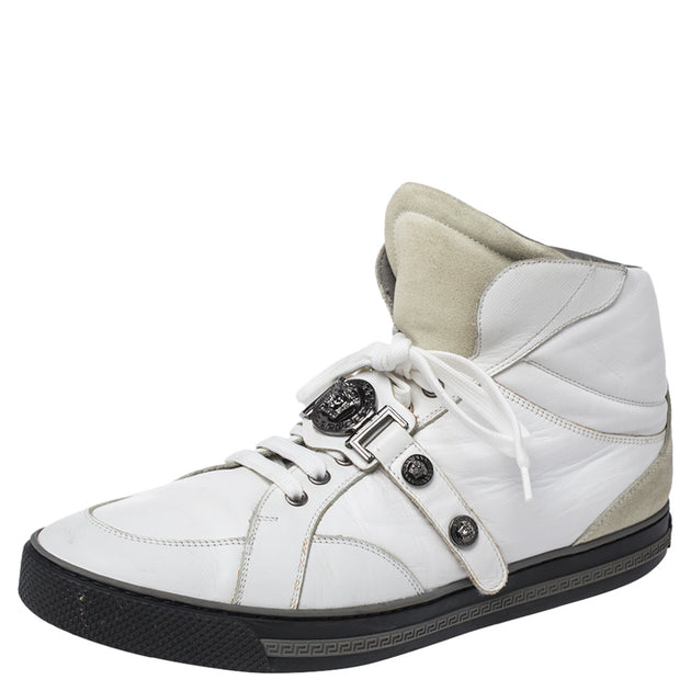 Versace Medusa High Top Sneakers White EU 45 2