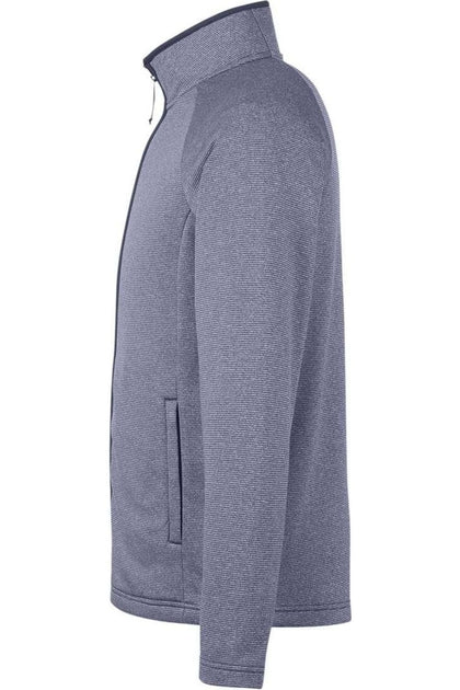 CORE365 Venture Heathered Stripe Full-Zip Blue Medium 4