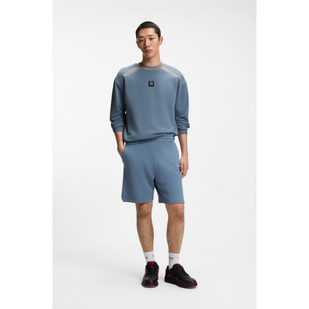 Sweatshirt en Coton-Éponge Bleu Large Hugo Boss x RB 3