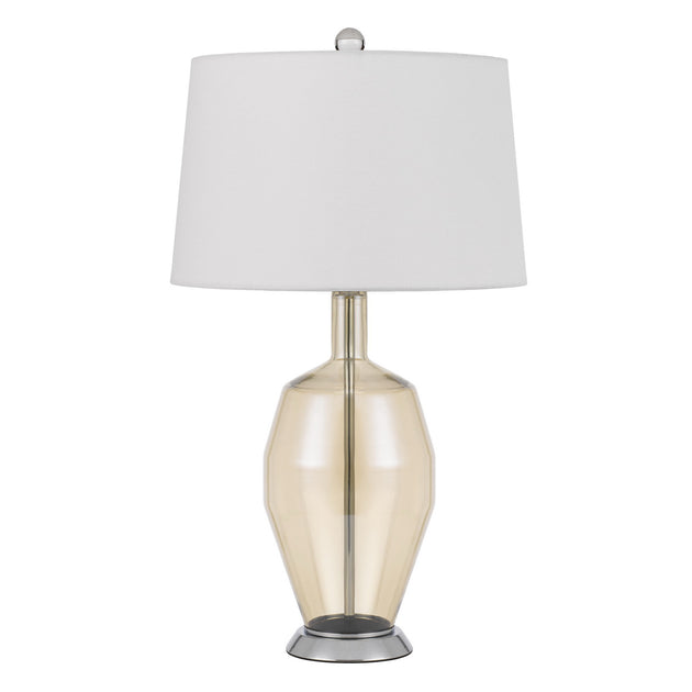 Hivvago 29in Table Lamp Nickel White 2