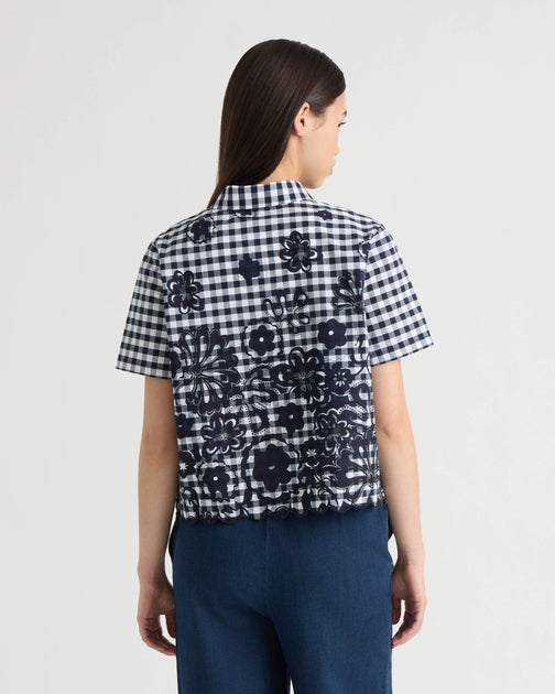 NVLT Poplin Camp Shirt Blue Medium 3