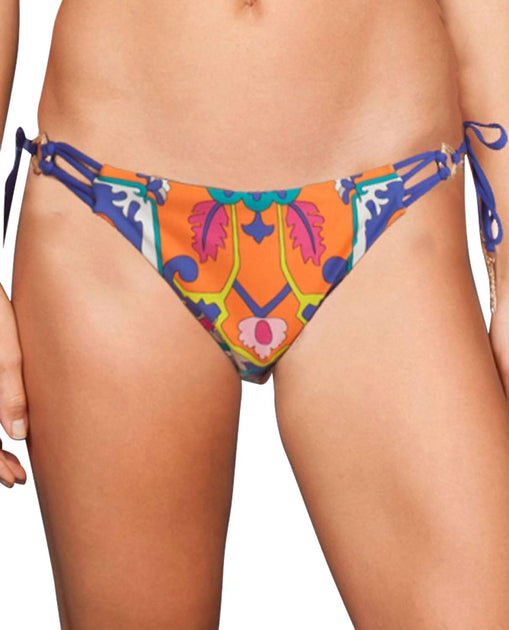 Trina Turk Tie Side Hipster Bikini Bottom Multi US 10 2