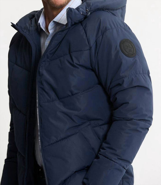 JACHS NEW YORK Hooded Puffer Jacket Blue 2X 3
