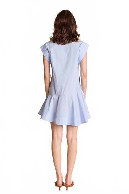 2.7 August Apparel Frankie Mini Dress Blue Small 3