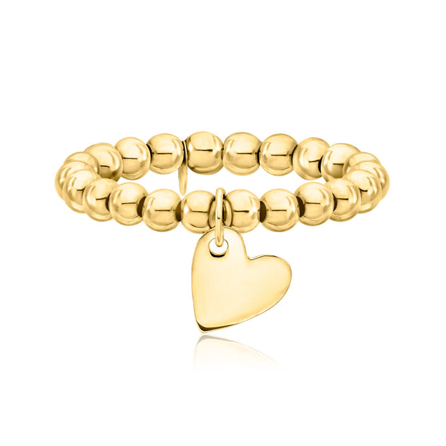 Ross-Simons RS Pure Bead Stretch Ring Yellow Gold US 5 2