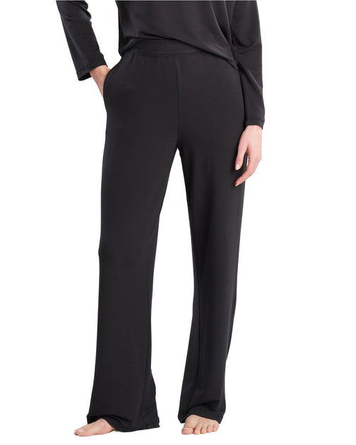 Natori Kaia Terry Straight Leg Pant Black Medium 2