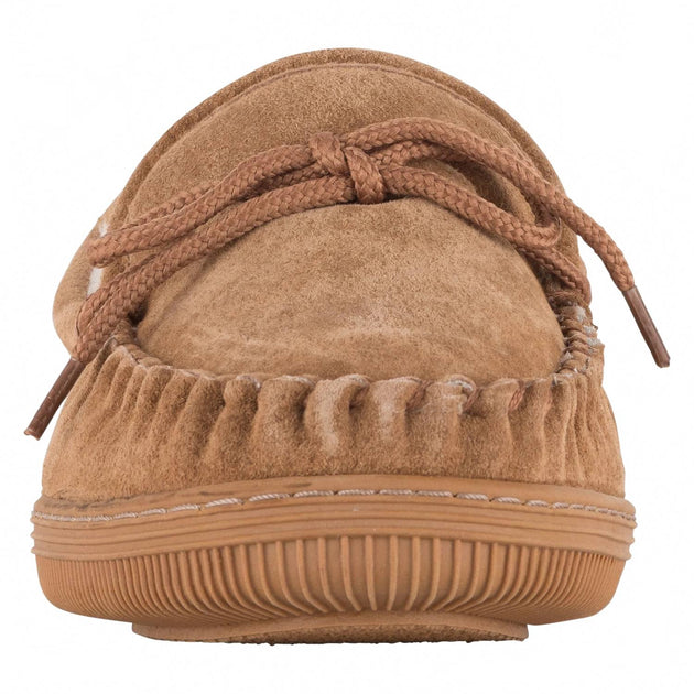 Lamo Men's Moccasin Slipper Brown 15 4