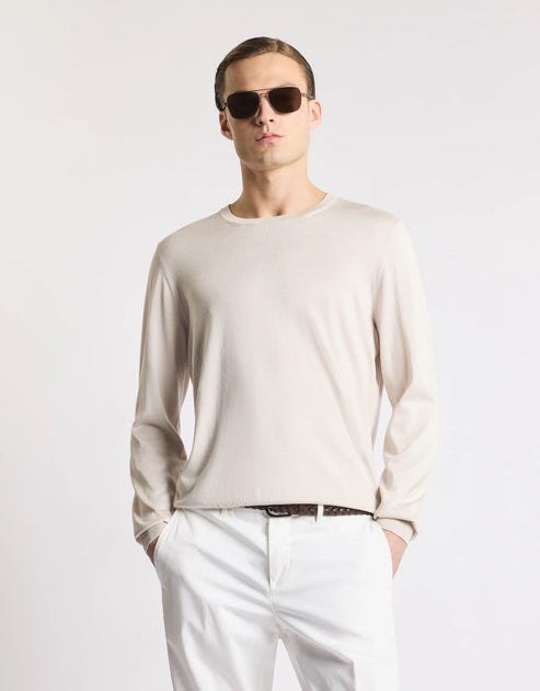 Fay F.18 Crew Neck Knitwear White EU 48 4