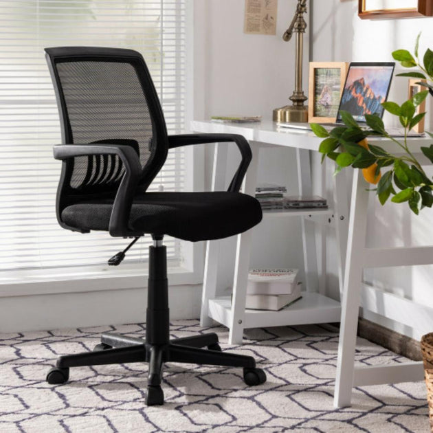 Hivvago Mid-Back Mesh Office Chair Black 3