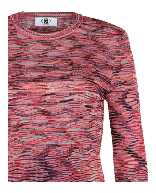 M Missoni Wave Knit Sweater Pink XS 4