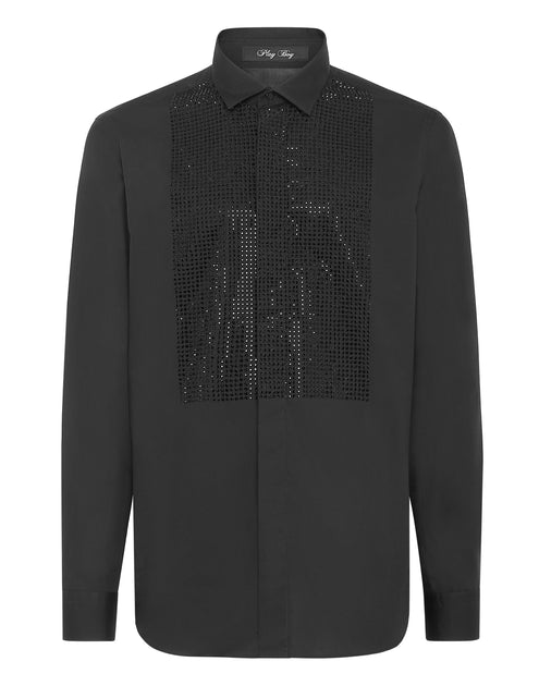 Philipp Plein Playboy Cut Sartorial Shirt Black Small 2