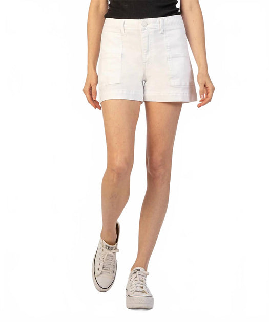 KUT FROM THE KLOTH Jane High Rise Shorts White US 16 2