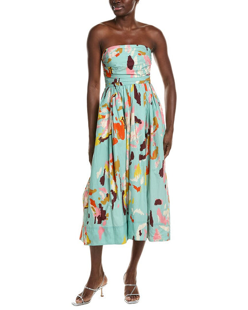 A.L.C. Tate Print Dress Green US 0 2