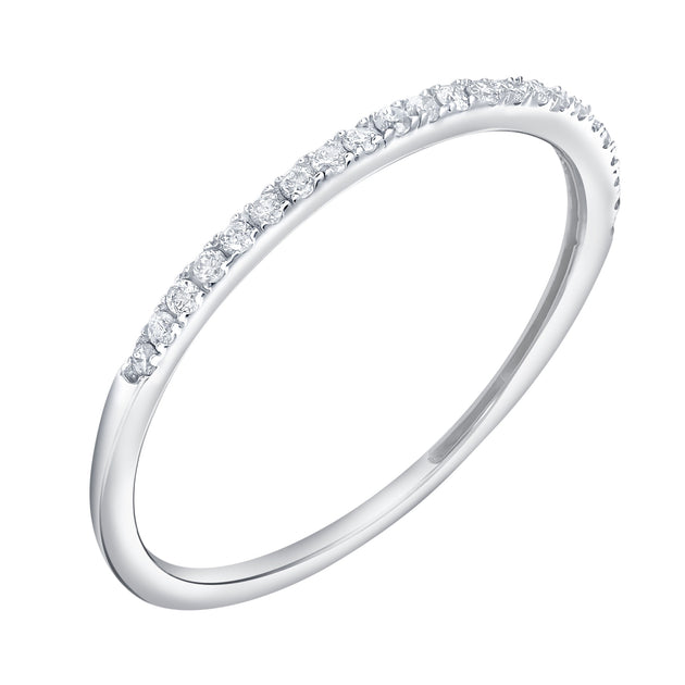 LuvMyJewelry Eternelle Diamond Band Silver US 8 3