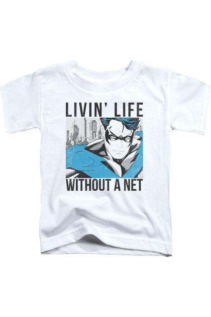Gildan Batman Without A Net T-Shirt White Small 2