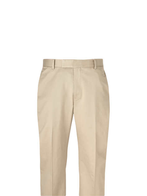 Paul Fredrick Cotton Stretch Twill Flat Front Pant Grey 40 3