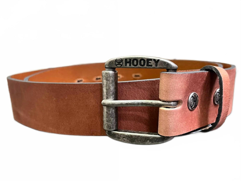 HOOEY Basic Strap Leather Belt Brown 34 2