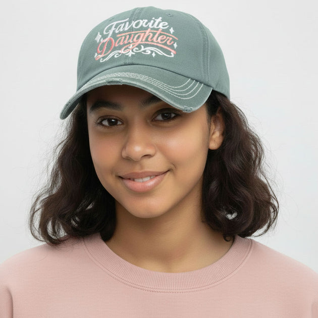 Fashnzfab Favorite Daughter Baseball Cap Green 2