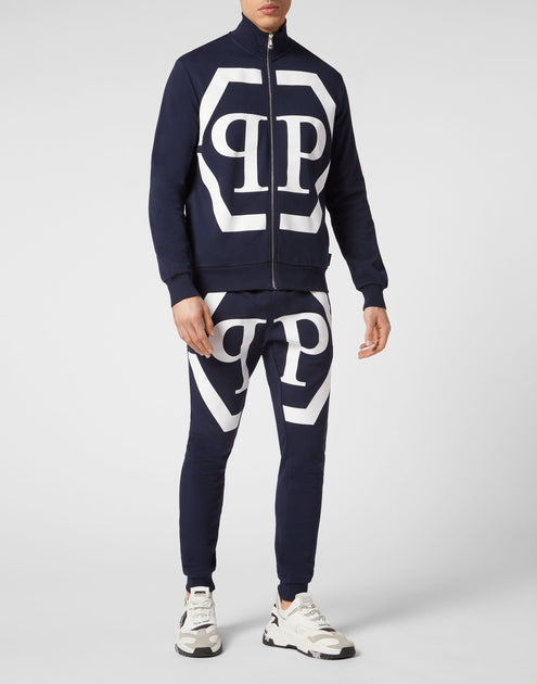 Philipp Plein Jogging Jacket Hexagon Blue XXL 3