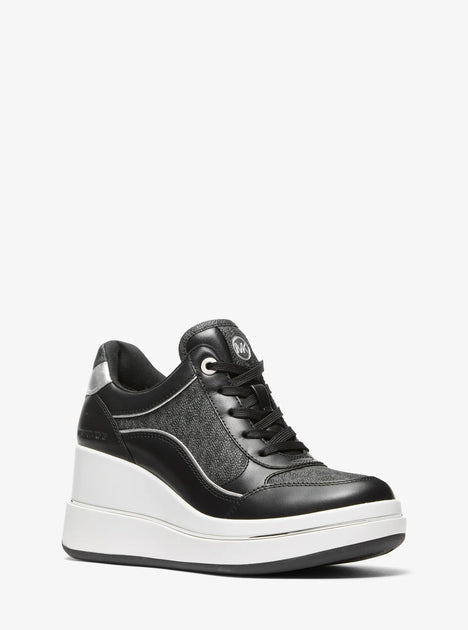 Michael Kors Emmy Wedge Trainer Black US 6.5 2