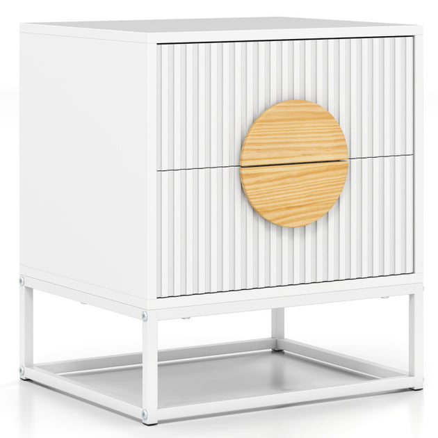 Hivvago Nightstand Black & Natural 3