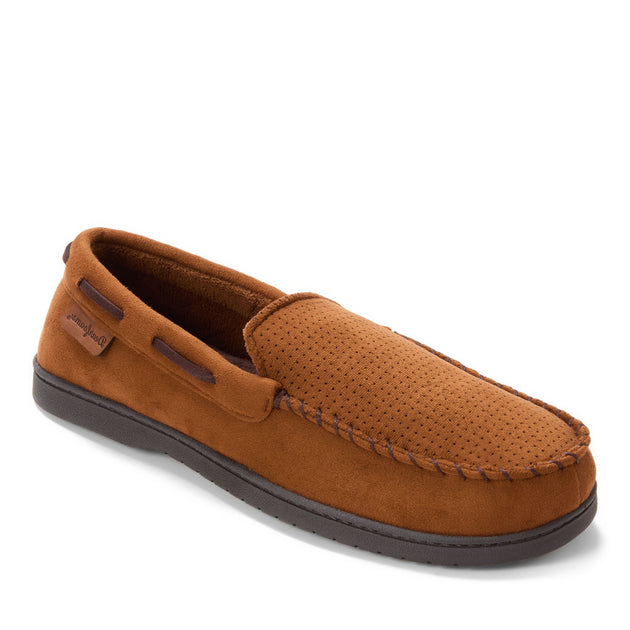 Dearfoams Keaton Microsuede Moccasin House Shoe Slipper Multi Medium 3