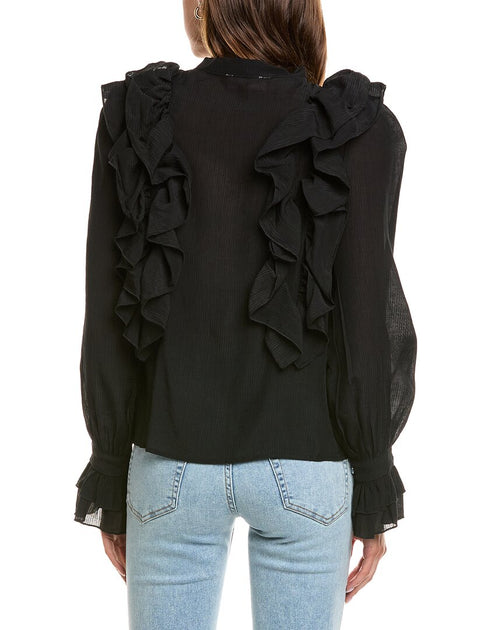 Colette Rose Blouse Black Medium 3
