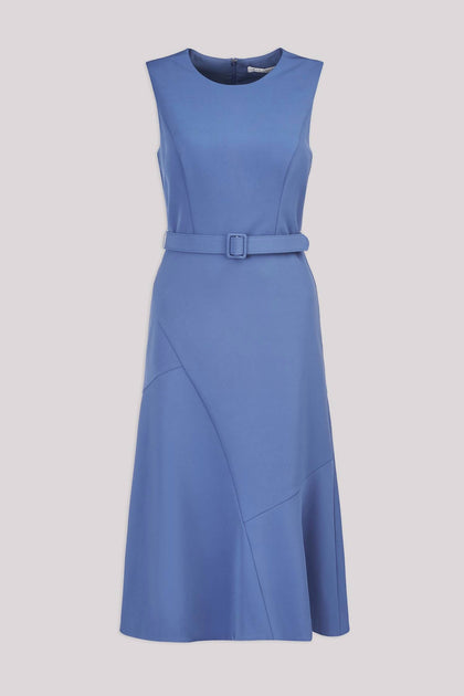 Kay Unger Janet Midi Dress Blue US 8 4
