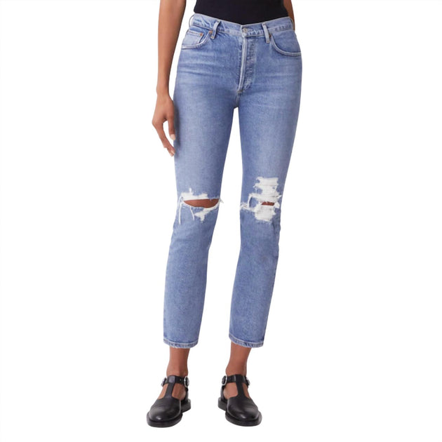 AGOLDE Riley High Rise Straight Jean Multi 30 2