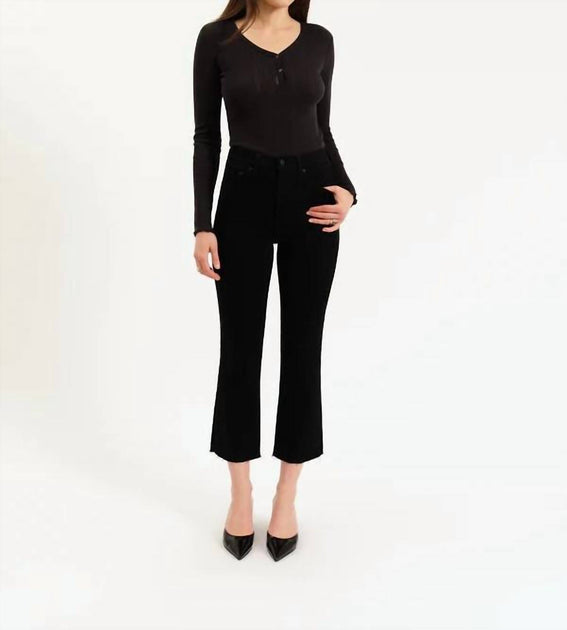 DAZE Shy Girl Crop Flared Jeans Multi 25 3