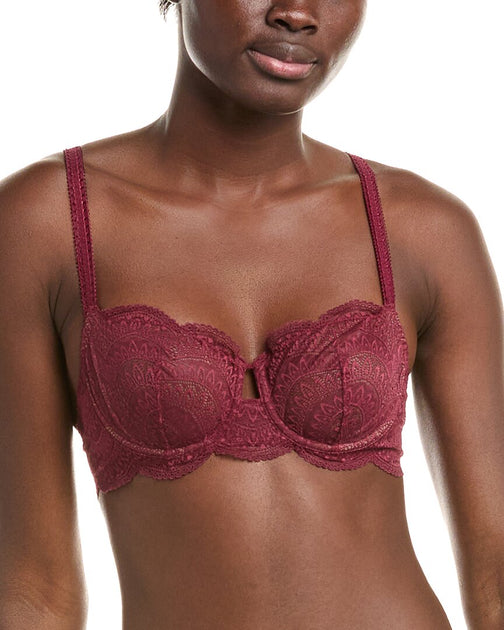 Simone Pérèle Singuliere Full Coverage Plunge Underwire Bra Pink 32D 2