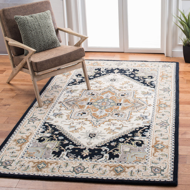 Safavieh Heritage HG625 Area Rug Beige/Navy 2