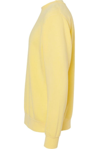 Independent Trading Co. Midweight Crewneck Sweatshirt Yellow XLarge 4