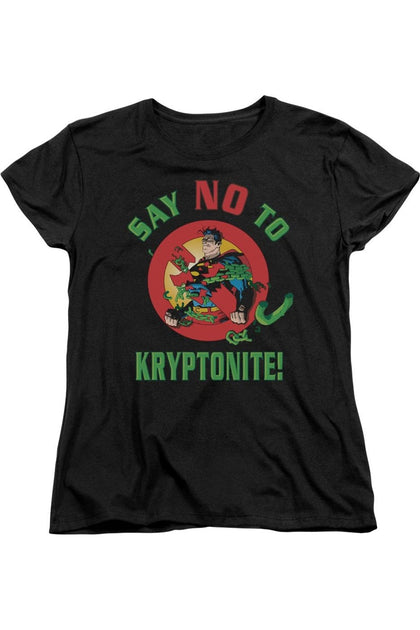 Gildan Superman Say No To Kryptonite T-Shirt Black XL 2