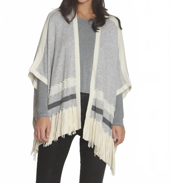 LABEL+thread Ashley Poncho Grau Medium/Large 3