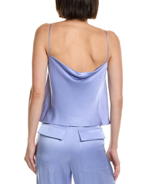 LAPOINTE Satin Bias Cami Shirt Blue US 10 3
