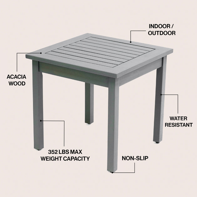 Jonathan Y Archer Side Table Gray 3