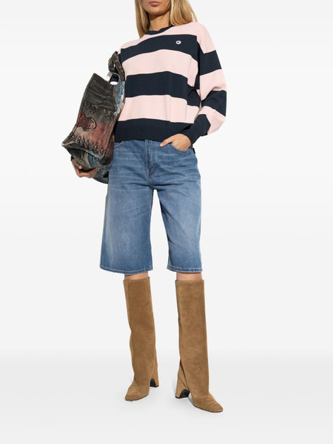 Coperni Striped Long-Sleeved Top Blue/Pink Medium 3